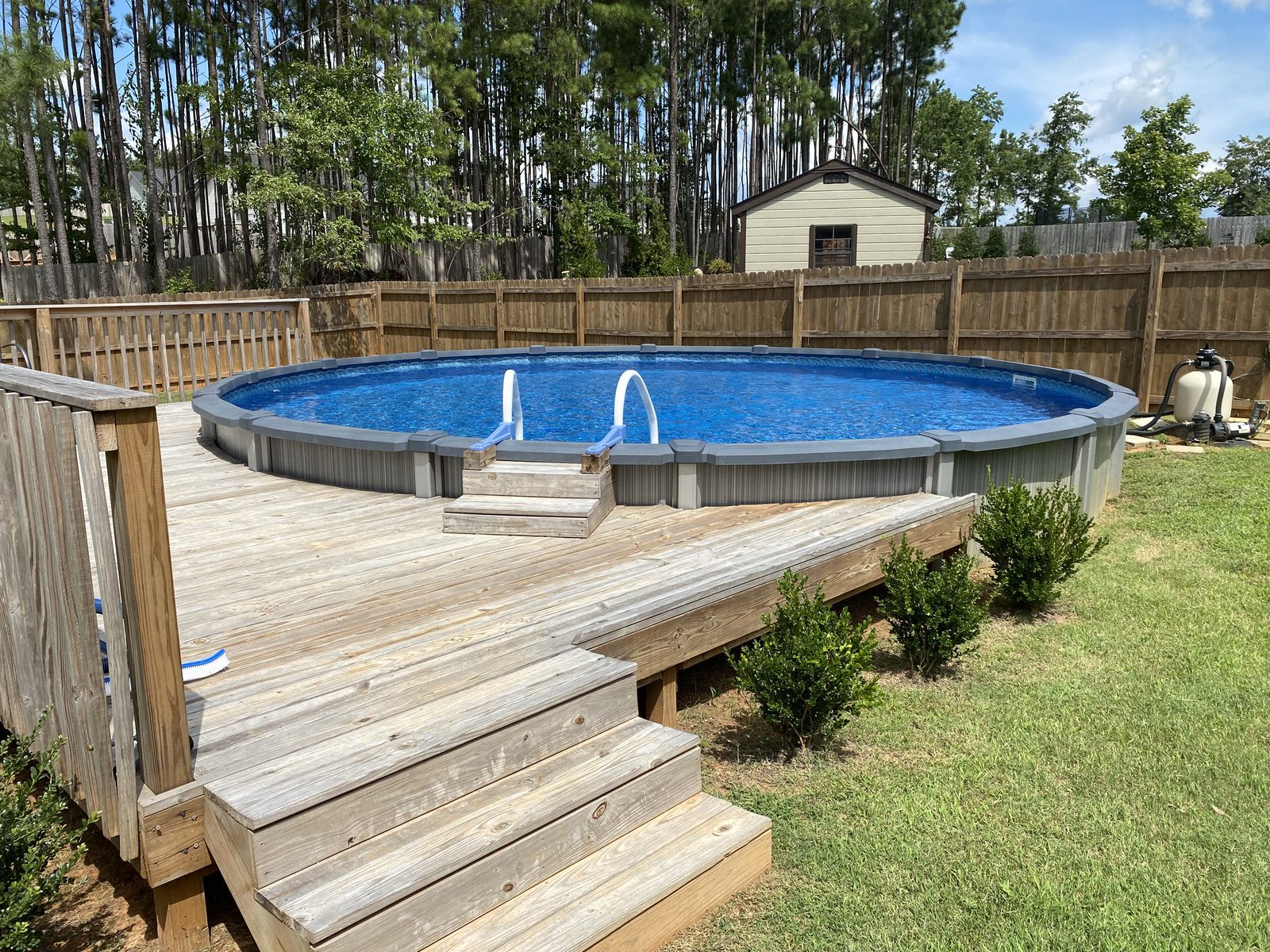 Above ground pool installation 10