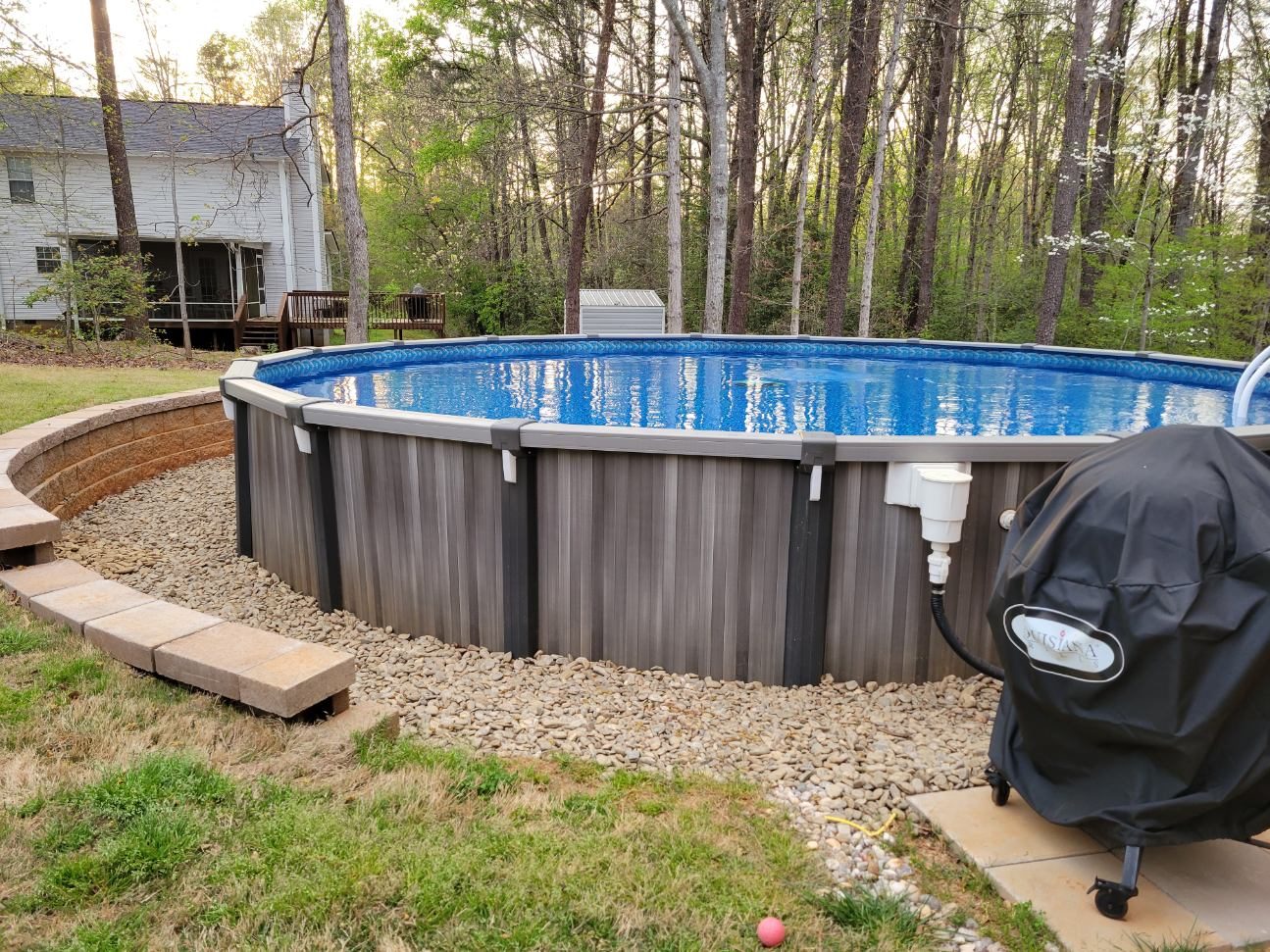Above ground pool installation 12