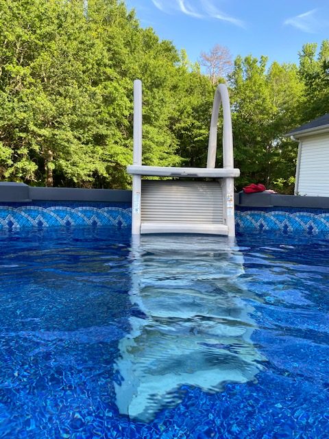 Above ground pool installation 14