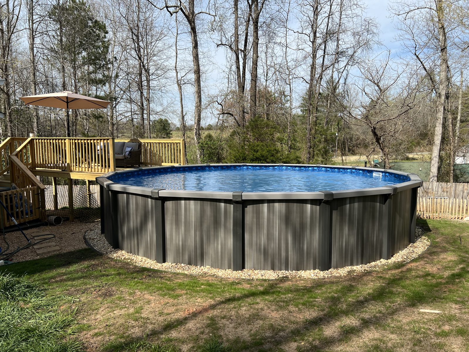Above ground pool installation 3