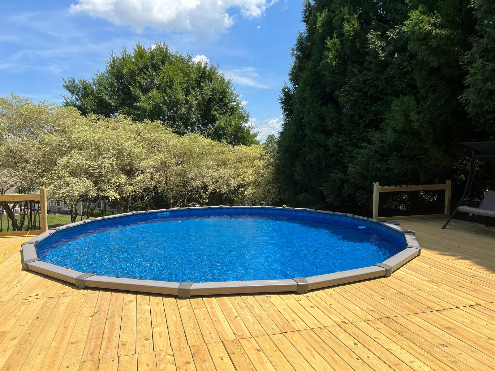 Above ground pool installation 4