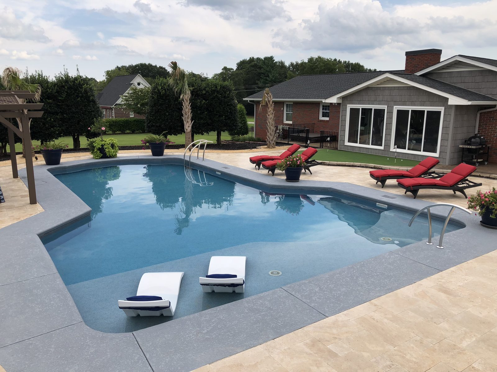 Inground pool installation 2