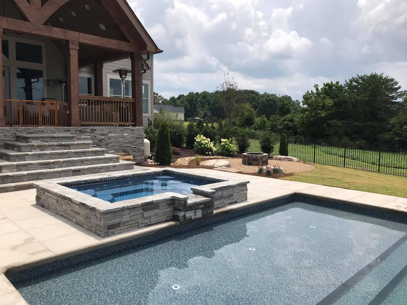 Inground pool installation 7