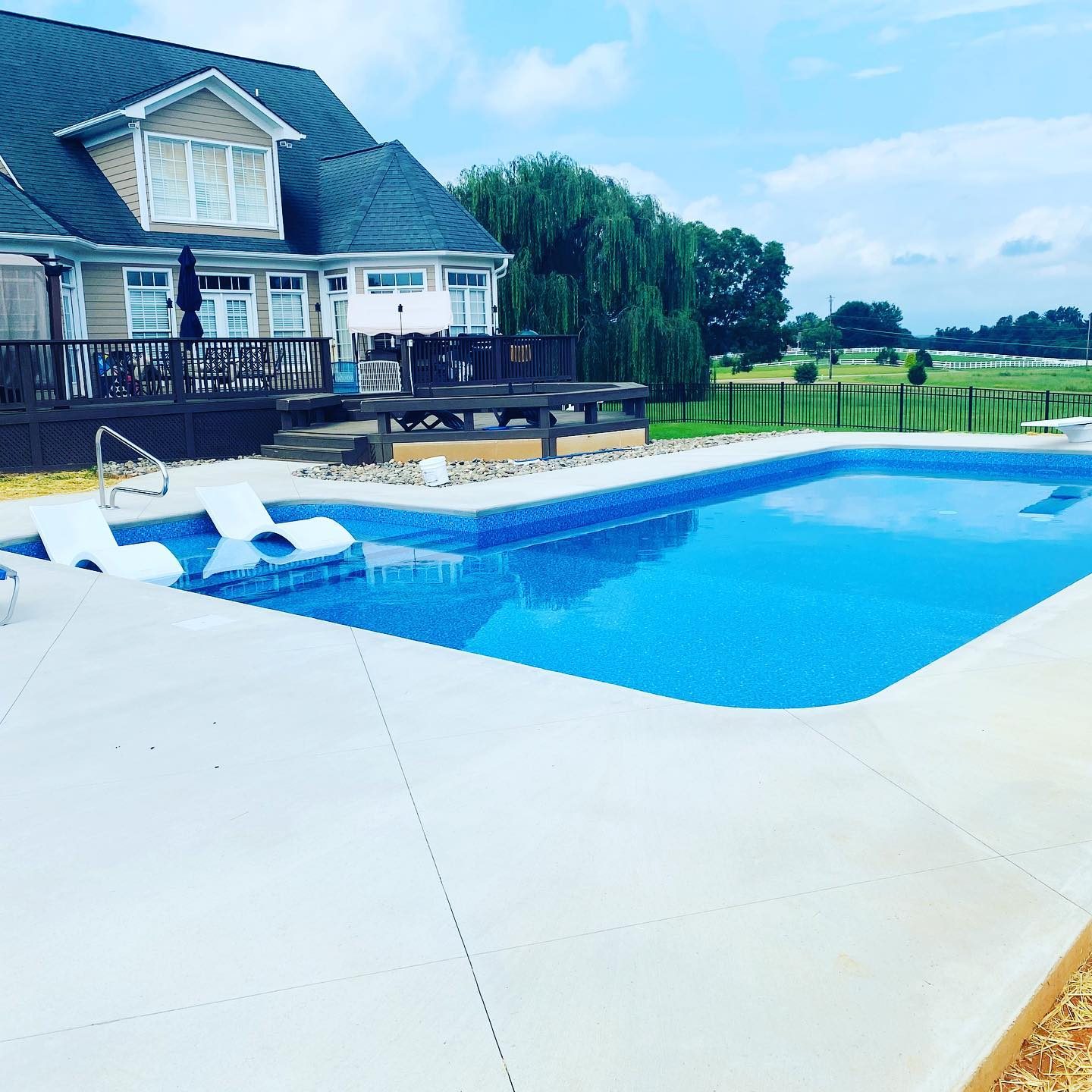 Inground pool installation 8